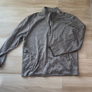 PGA Tour Men's Charcoal Zip-Up Sweater